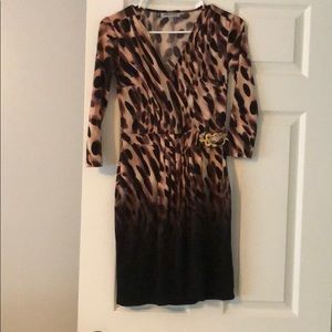 Jennifer Lopez animal print dress